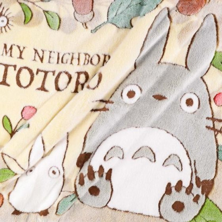Plaid Feuilles et noisettes - Mon Voisin Totoro