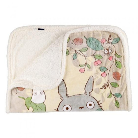 Grande couverture Feuilles et noisettes - Mon Voisin Totoro