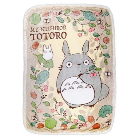 Grande couverture Feuilles et noisettes - Mon Voisin Totoro
