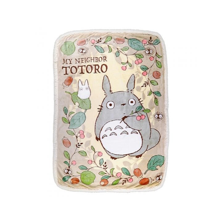 Grande couverture Feuilles et noisettes - Mon Voisin Totoro