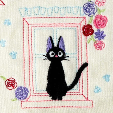 Mini-serviette Jiji à la fenêtre 25x25 - Kiki la petite sorcière