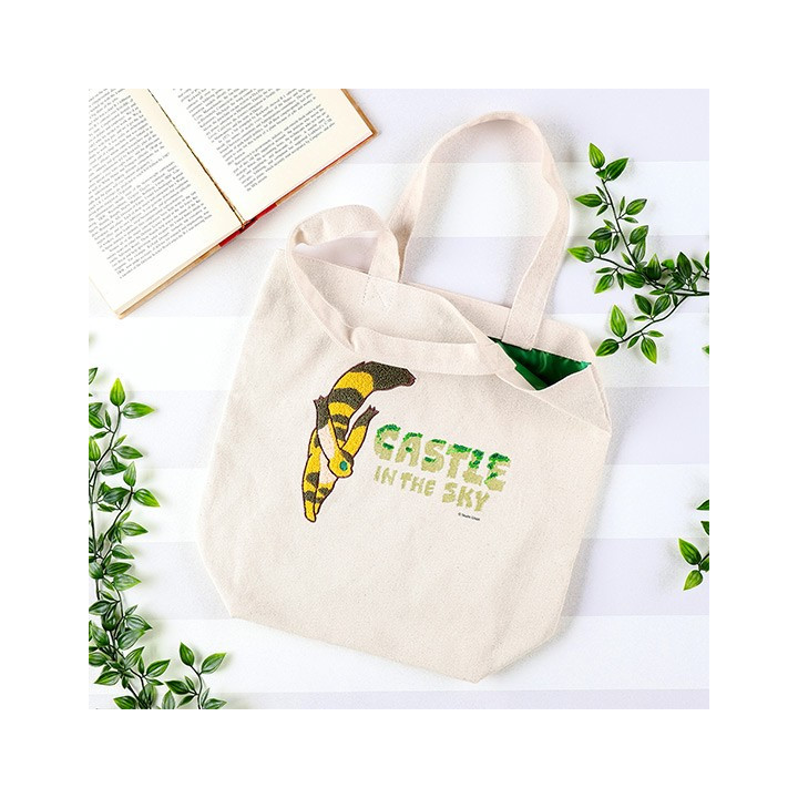 Tote Bag Brodé Le Monde silencieux - Le Château dans le Ciel