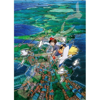Puzzle Vitrail 500P Ciel de Koriko - Kiki la petite sorcière