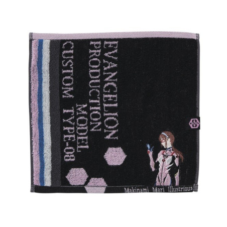 Mini Serviette Mari Makinami Illustrious & Evangelion Unité-08 25x25 