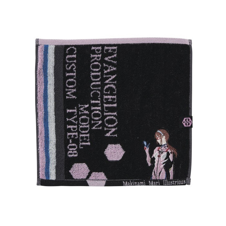 Mini Serviette Mari Makinami Illustrious & Evangelion Unité-08 25x25 
