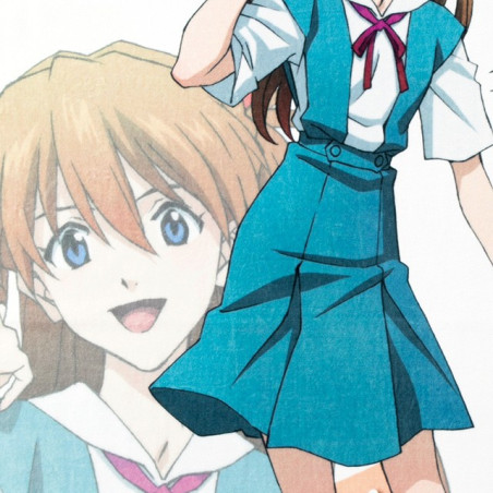 Serviette de bain Profil d'Asuka 70×140 cm - Evangelion