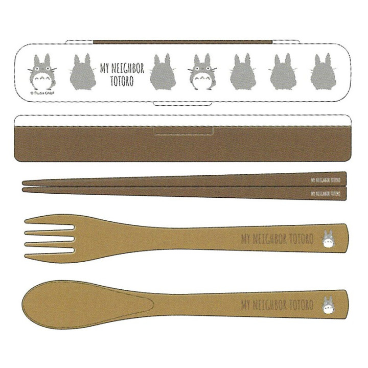 Set Baguettes Cuillère Fourchette Totoro Silhouette - Mon Voisin Toto
