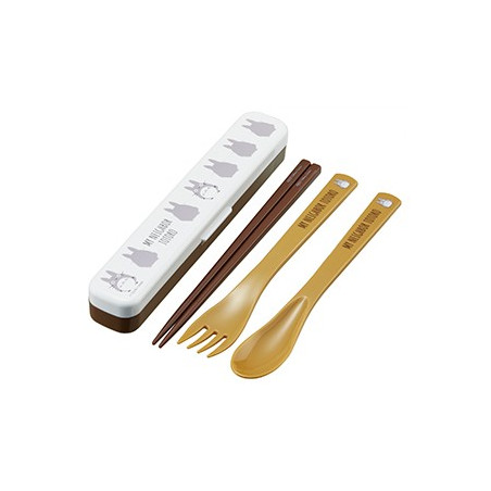 Set Baguettes Cuillère Fourchette Totoro Silhouette - Mon Voisin Toto