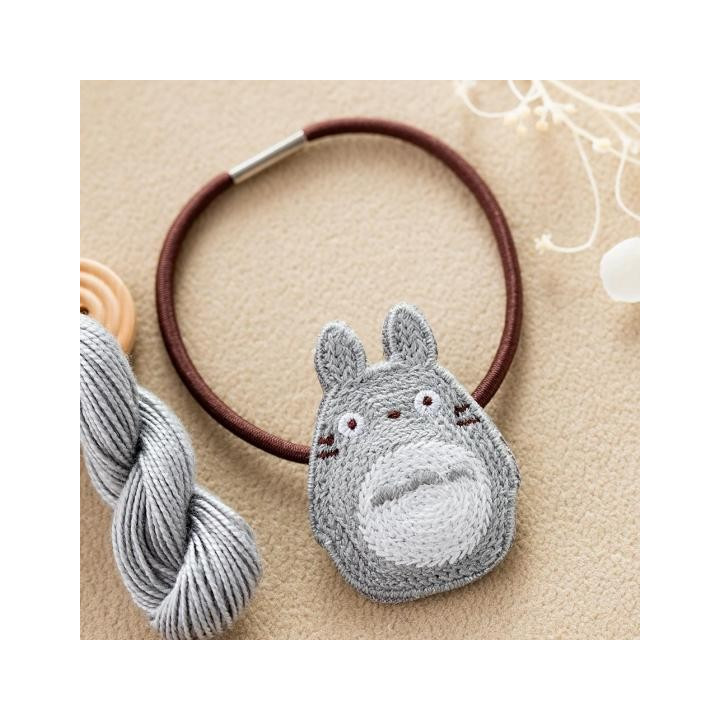 Serre-tête Broderie Totoro gris - Mon Voisin Totoro