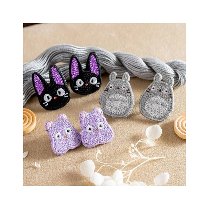 Bijou Boucle d’oreilles à Clips Broderie Boh Mouse - Le Voyage De Chi