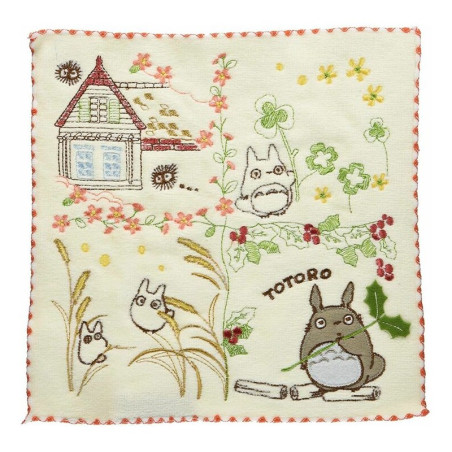 Mini Serviette Totoro Dans Le Jardin- Mon Voisin Totoro