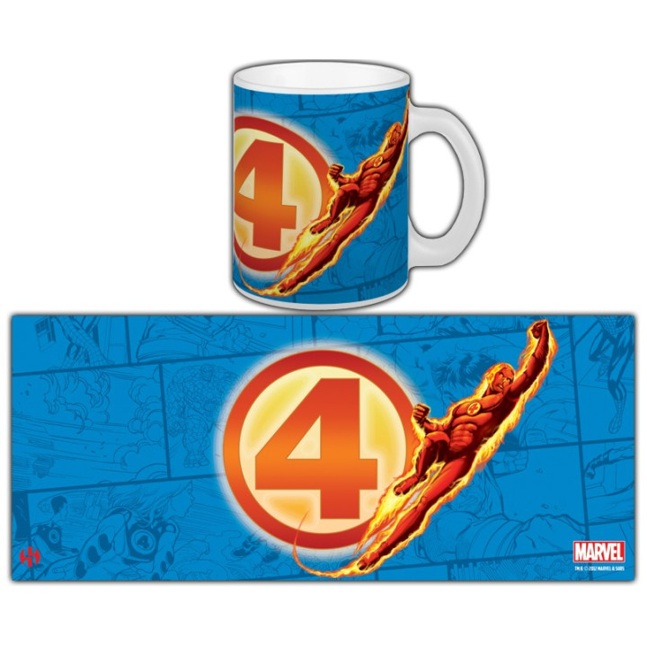 MARVEL MUG HUMAN TORCH - FANTASTIC FOUR SERIE 1