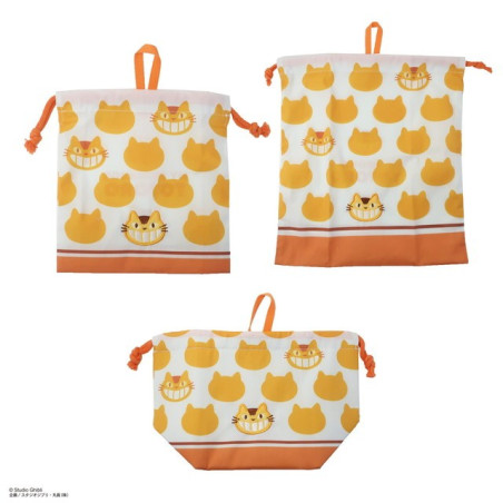 Sacoche à cordon Silhouette Chatbus 20 x 19 cm - Mon Voisin Totoro