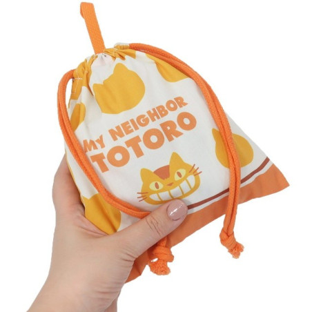 Sacoche à cordon Silhouette Chatbus 20 x 19 cm - Mon Voisin Totoro