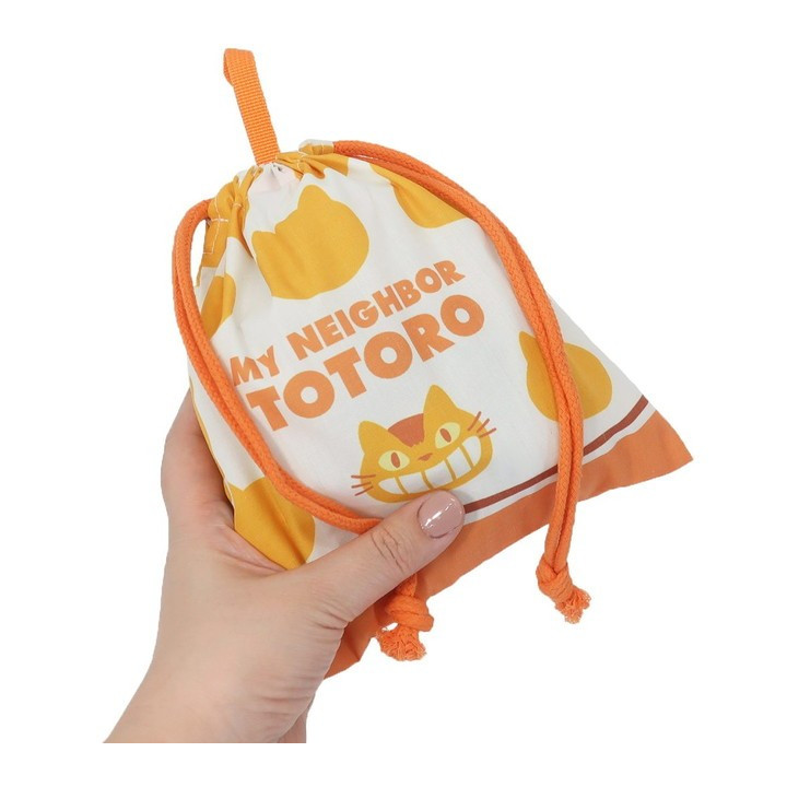 Sacoche à cordon Silhouette Chatbus 20 x 19 cm - Mon Voisin Totoro