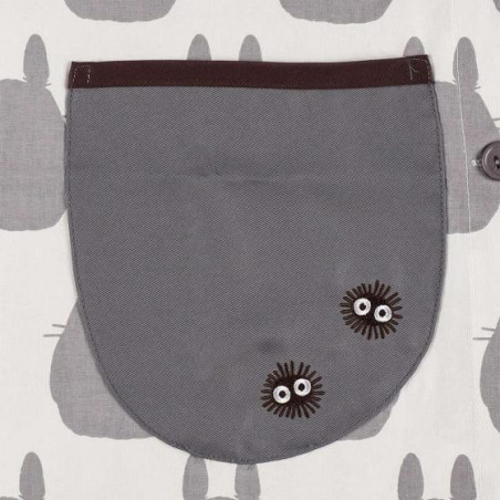 Tablier Silhouette Totoro Gris 84 x 61,5cm - Mon Voisin Totoro