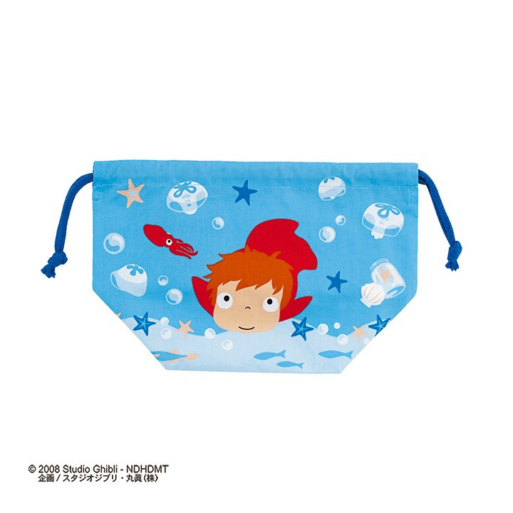 Sacoche à cordon Ponyo dans la mer 17x26 - Ponyo Sur La Falaise
