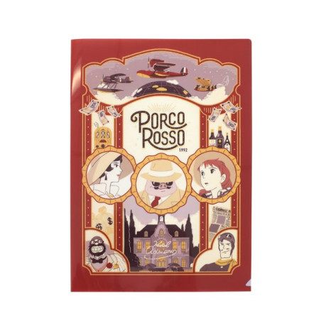 Chemise Art Déco A4 - Porco Rosso