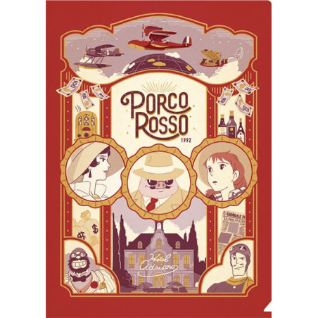 Chemise Art Déco A4 - Porco Rosso