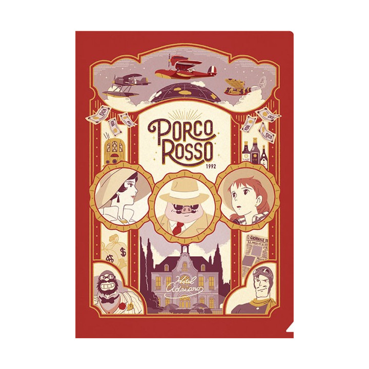 Chemise Art Déco A4 - Porco Rosso