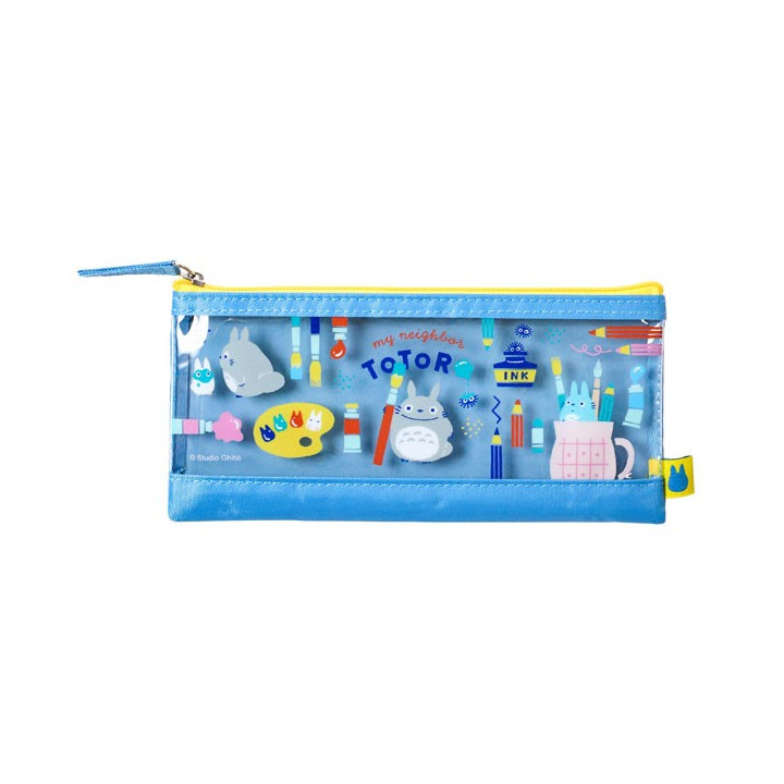 Trousse transparente bleue - Mon Voisin Totoro