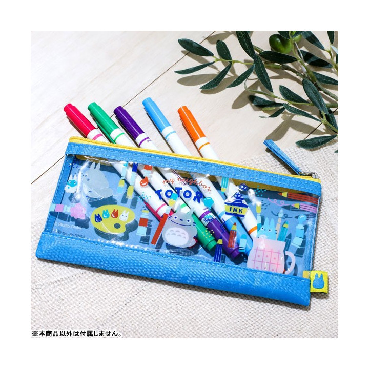 Trousse transparente bleue - Mon Voisin Totoro