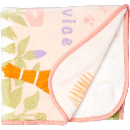 Couverture longue Jiji & Lily Jardin de Fleurs 80x150 cm - Kiki la pe