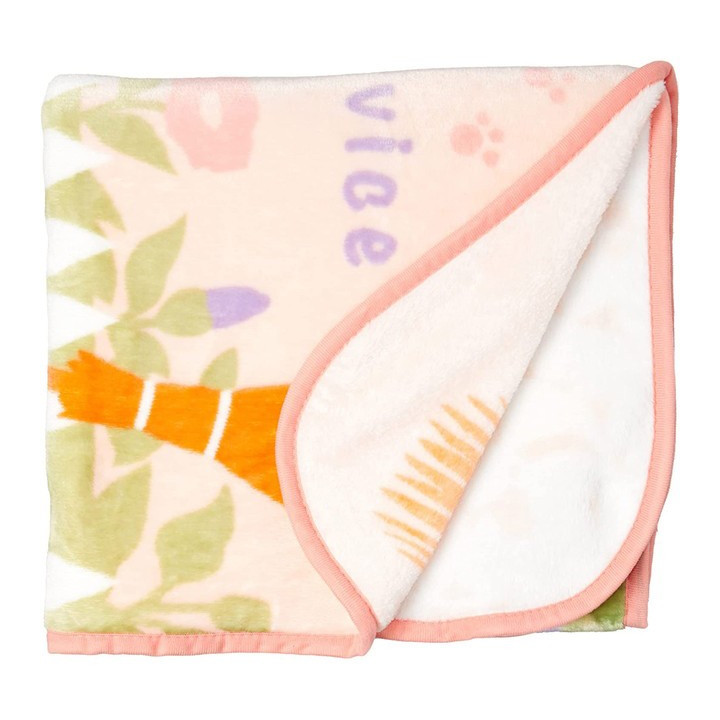 Couverture longue Jiji & Lily Jardin de Fleurs 80x150 cm - Kiki la pe