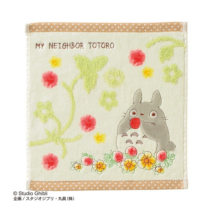 Mini Serviette Totoro Champs de Fraises 25x25 - Mon Voisin Totoro