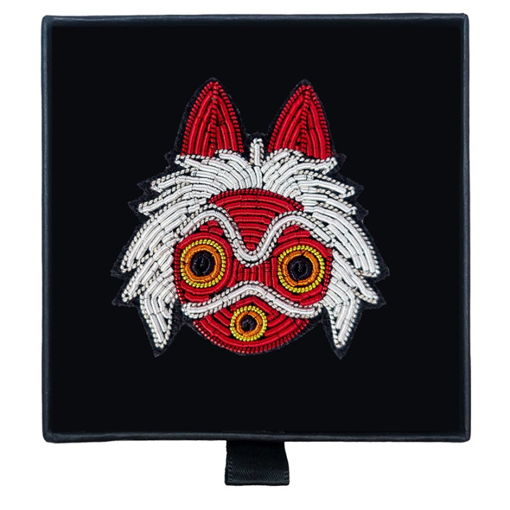 Broche cannetille Masque de San - Princesse Mononoké