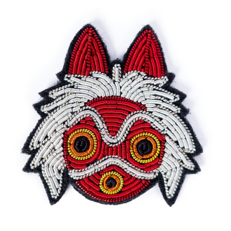Broche cannetille Masque de San - Princesse Mononoké