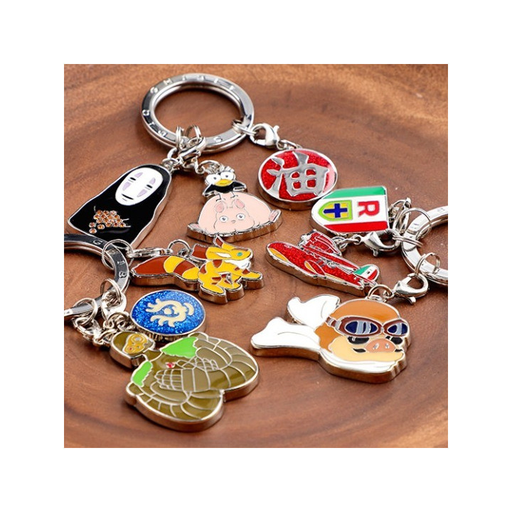 Porte-clés métal 3 personnages Marco - Porco Rosso