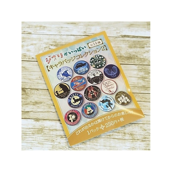 Boite Collection De 14 Badges Beige - Studio Ghibli