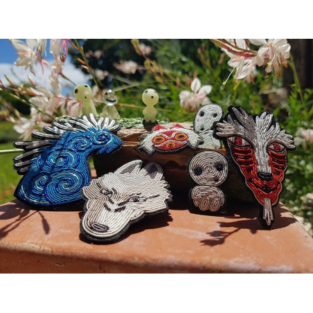 Broche cannetille Esprit de la forêt - Princesse Mononoké