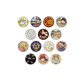 Boite Collection De 14 Badges Bleu - Studio Ghibli