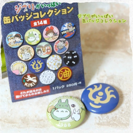 Boite Collection De 14 Badges Bleu - Studio Ghibli