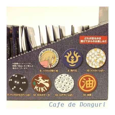 Boite Collection De 14 Badges Bleu - Studio Ghibli