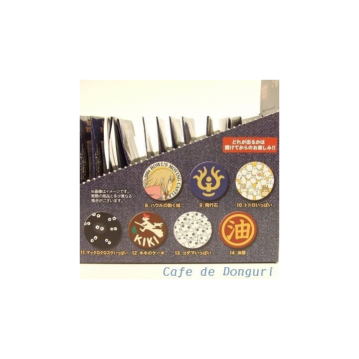 Boite Collection De 14 Badges Bleu - Studio Ghibli
