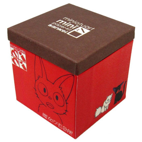 Diorama papier Jiji et chatons -Kiki la petite sorcière