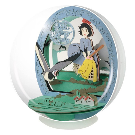 Théâtre de papier sphère Kiki vole -Kiki la petite sorcière