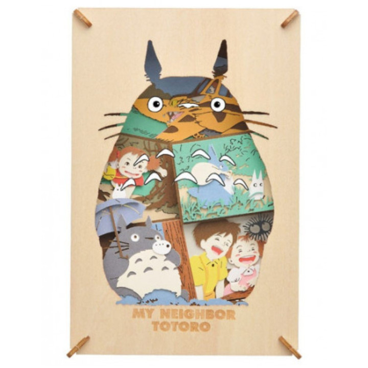 Théâtre de papier Style bois Kaléidoscope -Mon Voisin Totoro