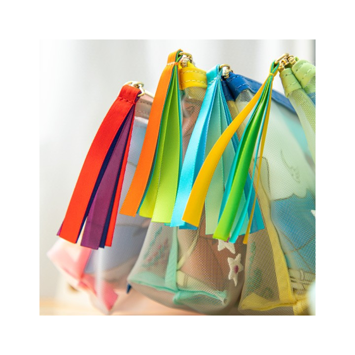 Pochette transparente brodée - Le Château dans le Ciel