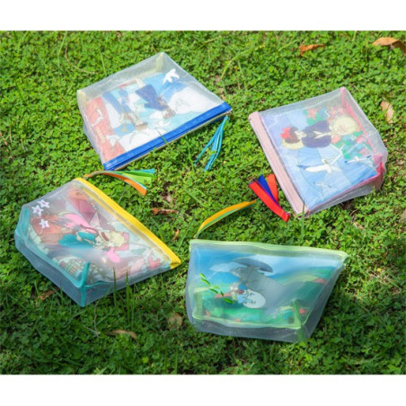 Transparent Pouch embroidered - Castle In The Sky