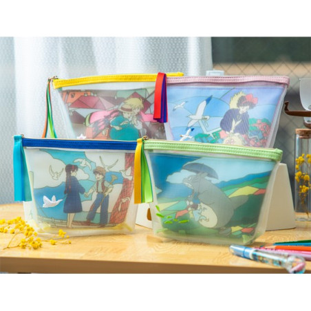 Transparent Pouch embroidered - Castle In The Sky