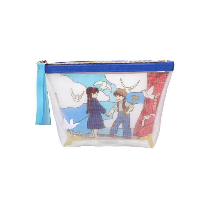 Pochette transparente brodée - Le Château dans le Ciel