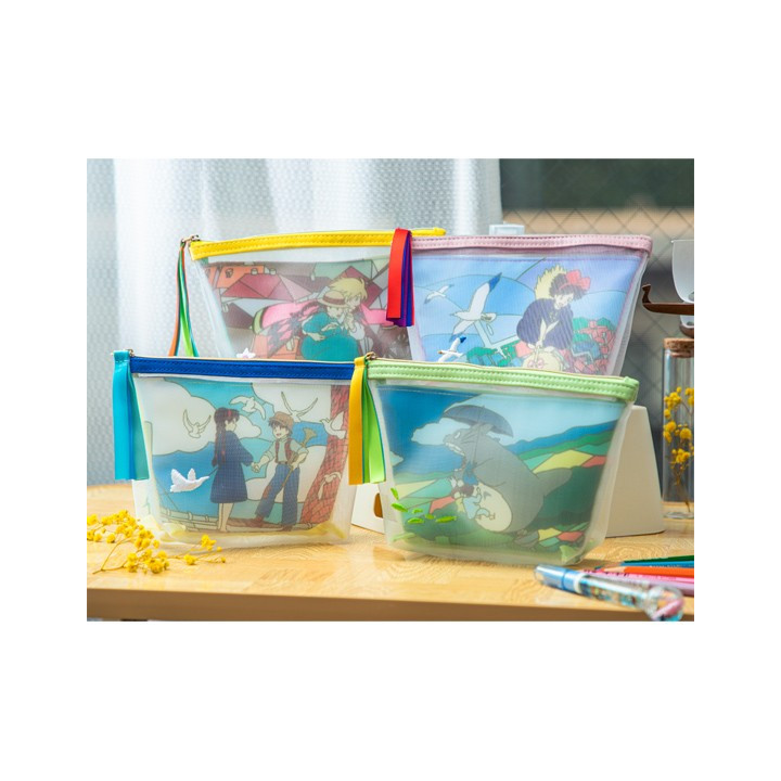 Pochette transparente brodée - Mon Voisin Totoro