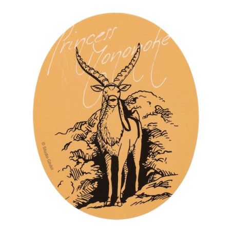 Autocollant Dieu Cerf - Princesse Mononoké