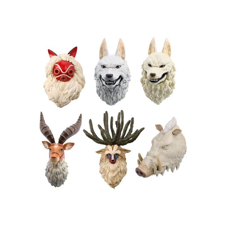Collection of 6 Assorted 3D Character Magnet -Princess Mononoke