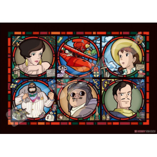 Puzzle Vitrail 208P Gallerie des personnages - Porco Rosso