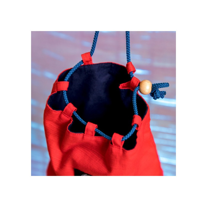 Pochon brodé avec cordelette Ashitaka -Princesse Mononoké